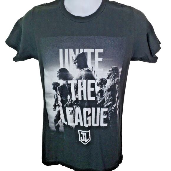 Official DC Comics Justice League Unite The League Black Tshirt Size Small - Picture 1 of 4